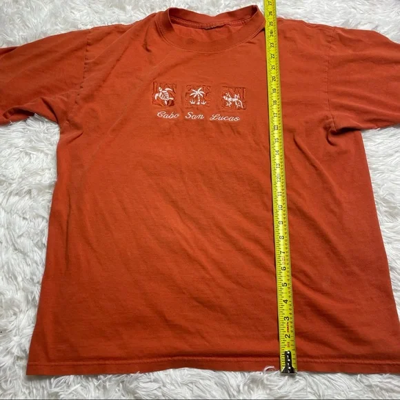 Cabo Vintage Orange Embroidery T Shirt - Picture 5 of 5